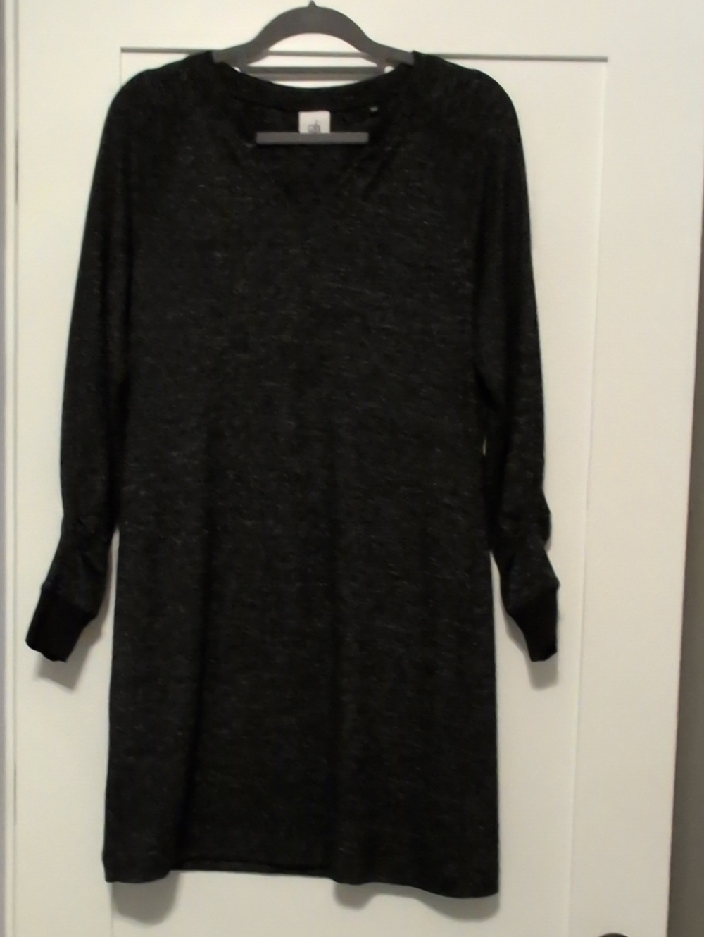 CAbi Heathered Black "PJ" Dress
